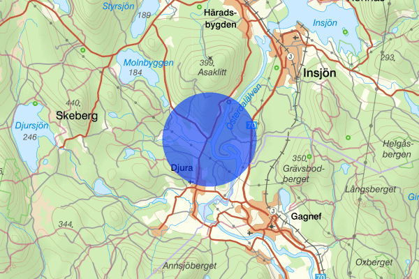 Söder Rälta 17 januari 12.43, Trafikolycka, Leksand