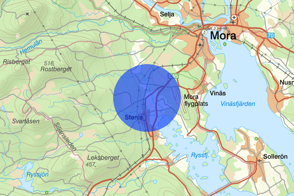 Norra Vika 17 januari 13.47, Trafikolycka, Mora
