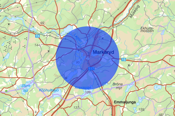 Markaryd 18 januari 11.40, Brand, Markaryd