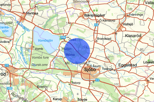 Harlösavägen 19 januari 02.30, Trafikolycka, Sjöbo