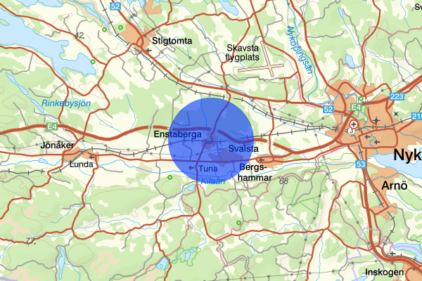 Enstaberga 19 januari 03.02, Smällar, Nyköping