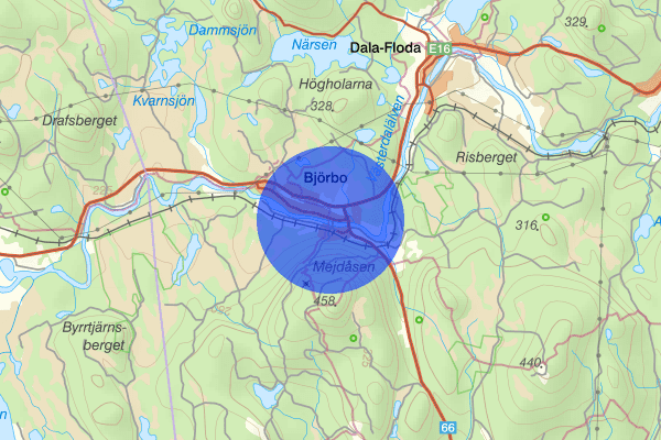 Björbo 21 januari 07.34, Brand, Gagnef