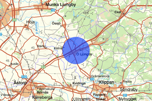 Östra Ljungby 22 januari 00.56, Stöld, Klippan