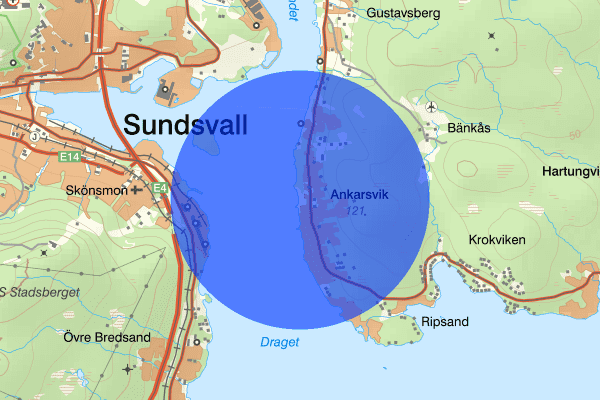 Ankarsvik 22 januari 13.23, Trafikolycka, Sundsvall