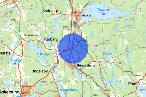 Lerbäck 23 januari 13.38, Brand, Askersund