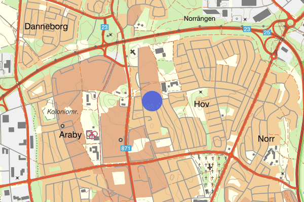 Norregårdsvägen 24 januari 10.33, Brand, Växjö