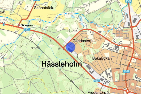 Okvägen 25 januari 04.03, Brand, Hässleholm