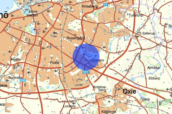 Jägersro 25 januari 16.46, Trafikolycka, Malmö