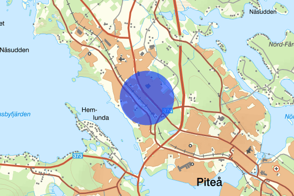 Rågrindsvägen 27 januari 14.56, Trafikolycka, Piteå