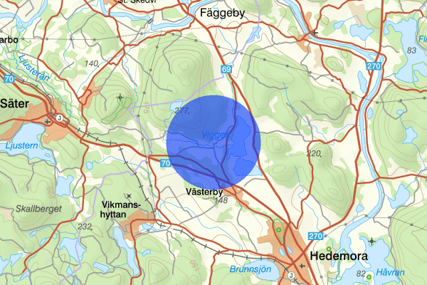 Norra Pershyttan 27 januari 16.13, Trafikolycka, Hedemora