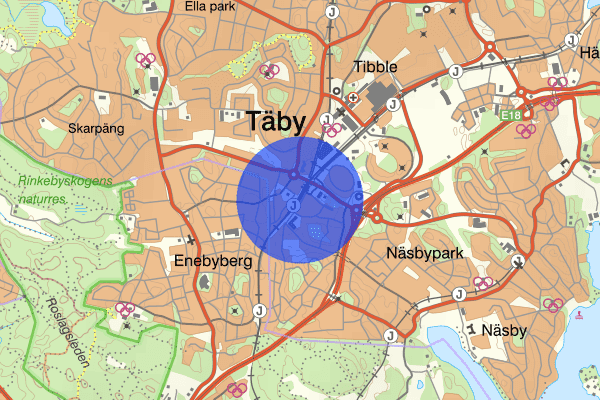 Roslags Näsby 27 januari 17.09, Trafikbrott, Täby