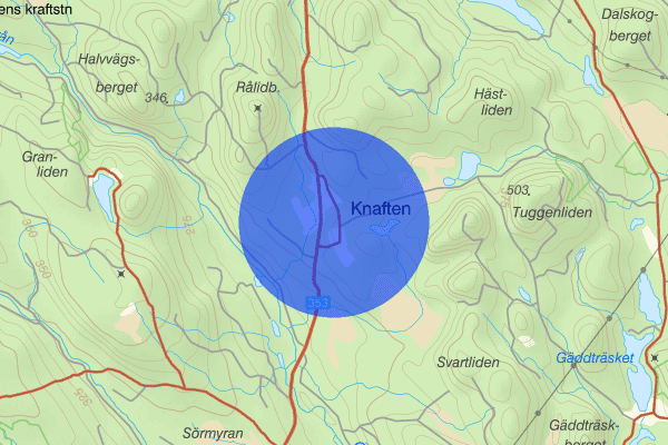 Knaften 29 januari 07.00, Sammanfattning natt, Västerbottens län