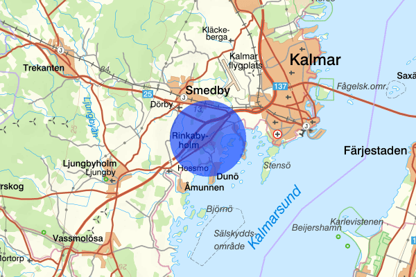 Rinkabyholm 30 januari 07.38, Trafikolycka, Kalmar