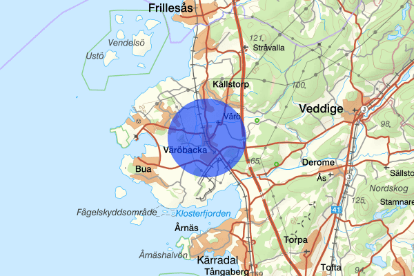 Väröbacka 30 januari 07.32, Brand, Varberg