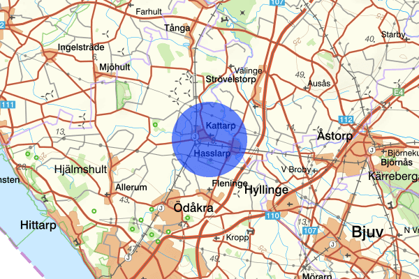 Kattarp 30 januari 10.52, Trafikolycka, Åstorp