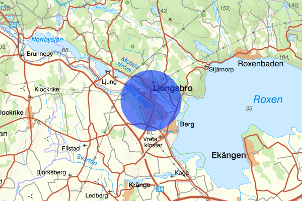 Ljungsbro 30 januari 07.59, Djur, Linköping