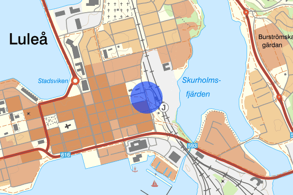 Prästgatan 30 januari 14.06, Trafikkontroll, Luleå