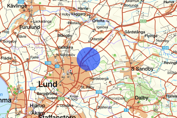 Brunnshög 31 januari 11.47, Trafikolycka, Lund