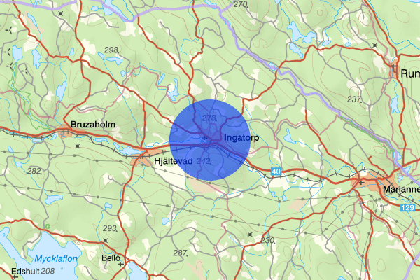 Ingatorp 31 januari 15.42, Trafikolycka, personskada, Eksjö