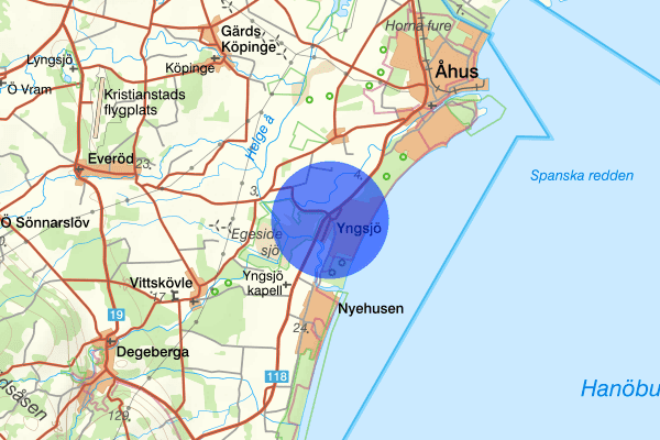 Yngsjö 01 februari 10.08, Trafikolycka, Kristianstad