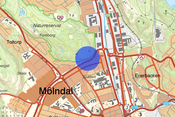 Bifrostgatan 03 februari 15.26, Trafikolycka, Mölndal