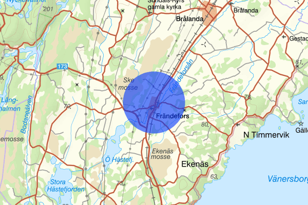 Frändefors 06 februari 10.50, Trafikolycka, Vänersborg