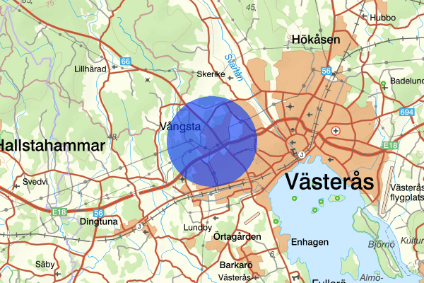 Erikslund 06 februari 18.27, Skadegörelse, Västerås