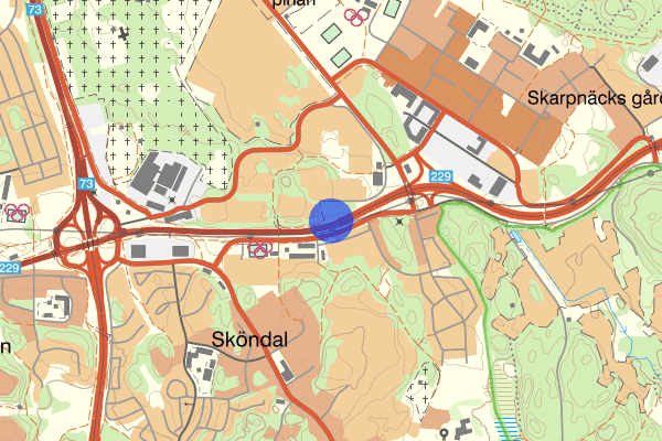 Norra Sköndal 06 februari 20.41, Trafikolycka, Stockholm