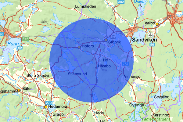  08 februari 01.59, Skadegörelse, Hofors