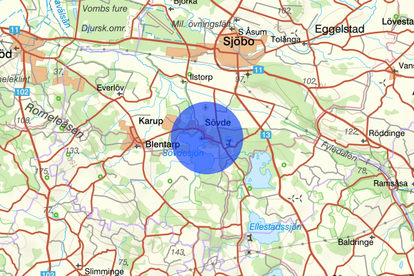 Sövde 09 februari 06.24, Brand, Sjöbo