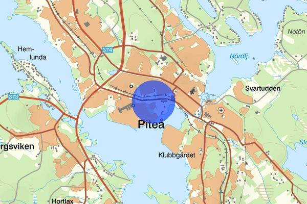 Kolugnsvägen 11 februari 11.23, Trafikolycka, Piteå