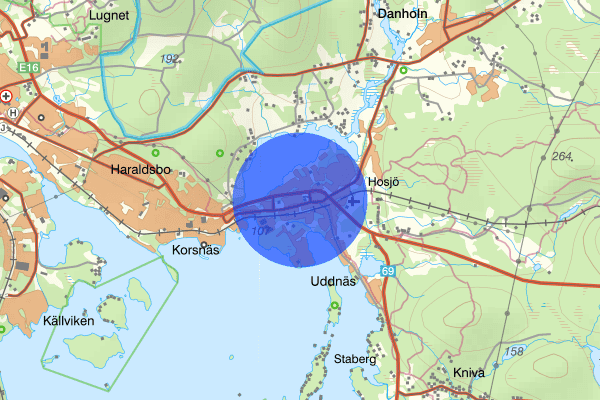 Hosjö 12 februari 19.07, Räddningsinsats, Falun