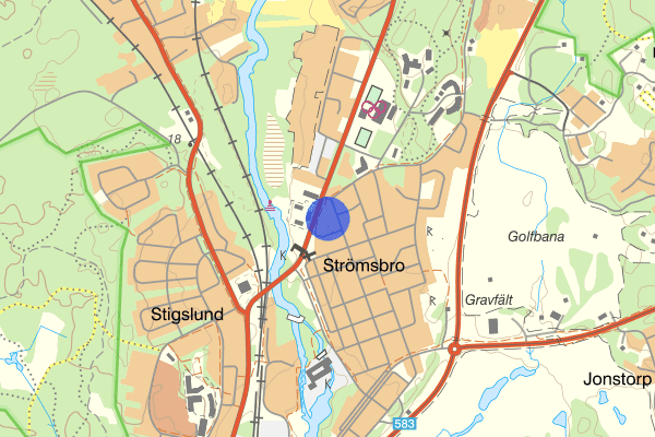 Stationsgatan 14 februari 18.02, Trafikolycka, Hudiksvall