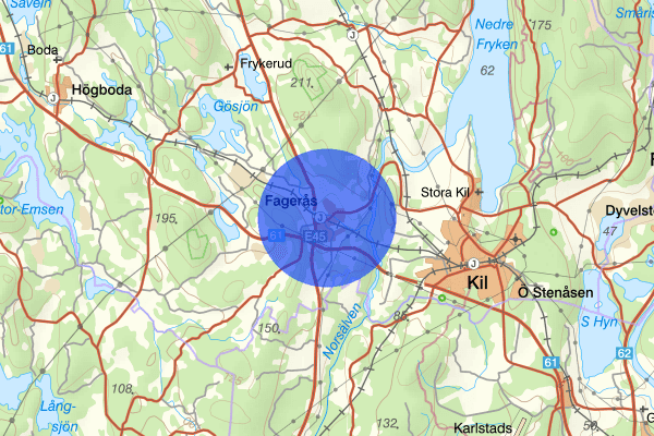 Fagerås 15 februari 13.08, Trafikolycka, Kil