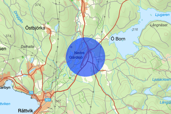 Nedre Gärdsjö 16 februari 14.01, Trafikolycka, Rättvik