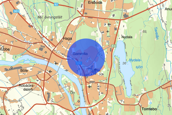 Berghem 19 februari 07.15, Sammanfattning natt, Västerbottens län