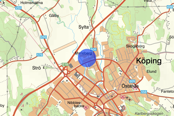 Marieberg 19 februari 06.34, Trafikolycka, vilt, Arboga