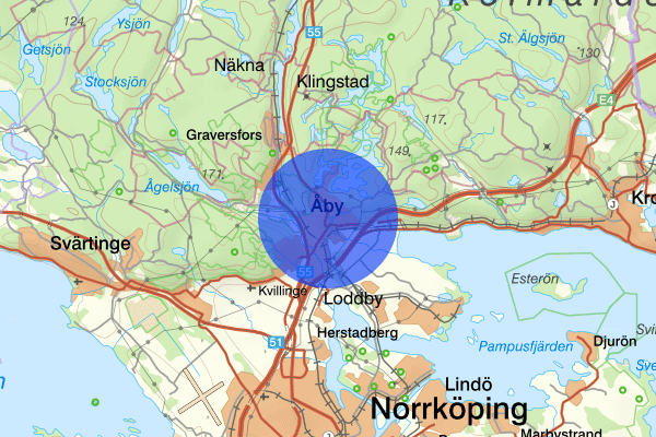 Åby 19 februari 07.54, Trafikolycka, Norrköping