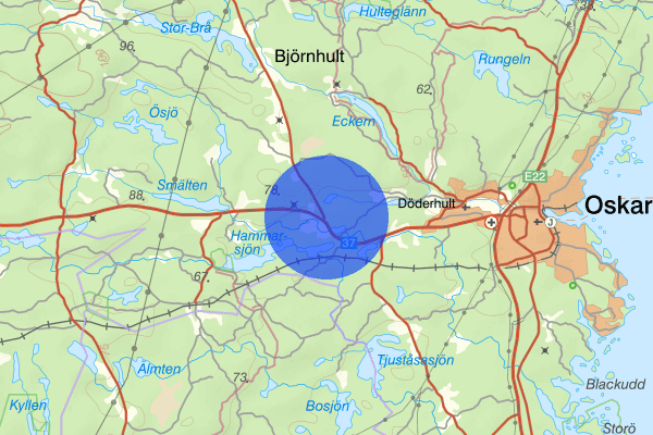 Århult 19 februari 16.15, Trafikolycka, Oskarshamn