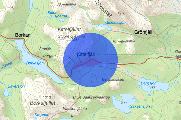 Kittelfjäll 19 februari 17.09, Fjällräddning, Vilhelmina