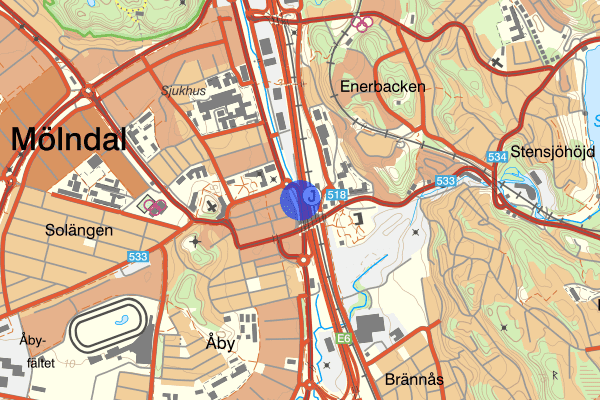 Göteborgsvägen 20 februari 16.38, Rån, Lilla edet