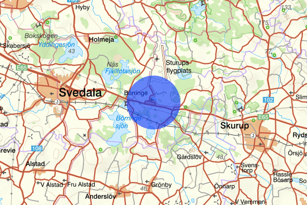 Börringe 21 februari 07.38, Trafikolycka, Svedala
