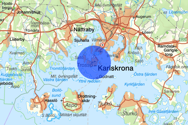 Trossö 22 februari 02.39, Misshandel, Karlskrona