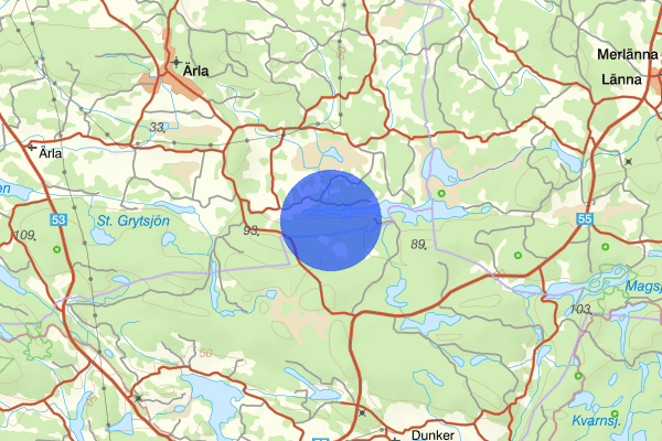 Norra Södermanlands järnväg 22 februari 07.41, Sammanfattning natt, Södermanlands län