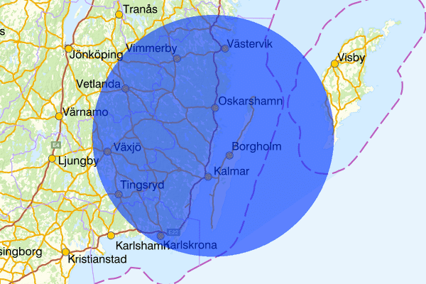 Kalmar län 23 februari 08.31, Trafikolycka, Nybro
