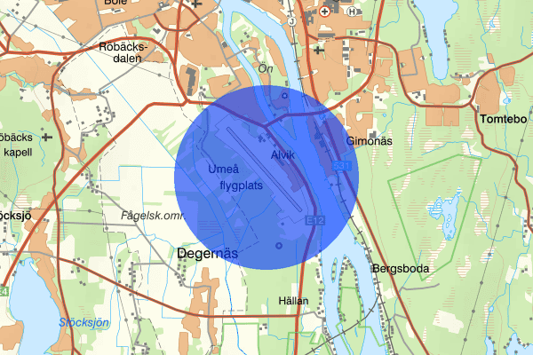 Umeå Airport 23 februari 12.40, Fylleri/LOB, Umeå