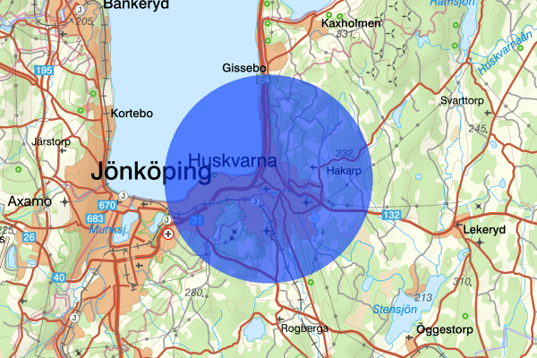 Huskvarna 23 februari 15.13, Trafikolycka, Jönköping