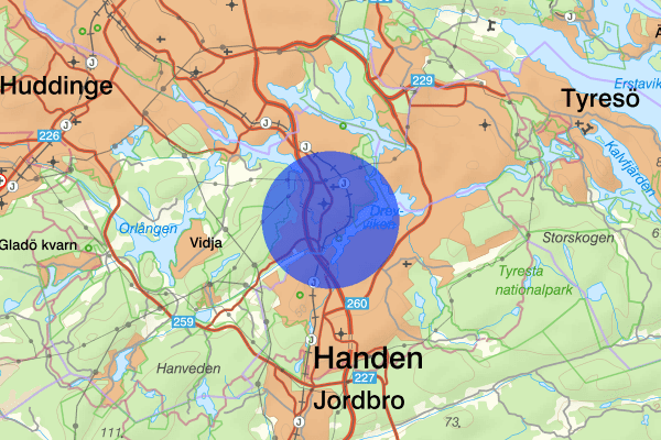 Länna 24 februari 07.58, Misshandel, Huddinge