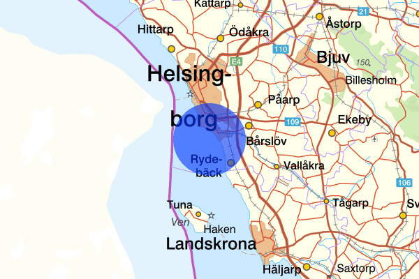 Råå 25 februari 16.25, Trafikolycka, Helsingborg