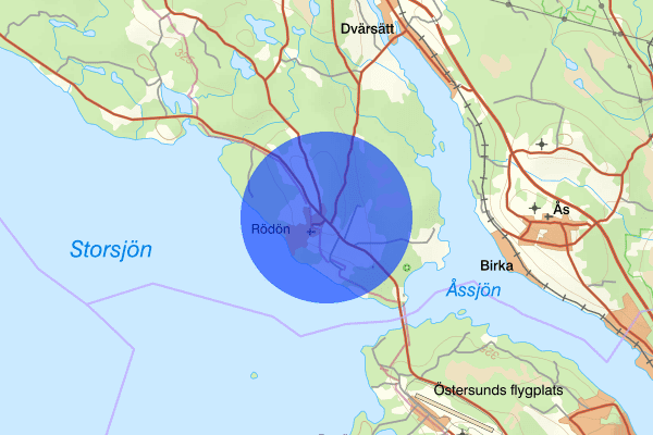 Rödön 25 februari 19.59, Trafikolycka, vilt, Jämtlands län